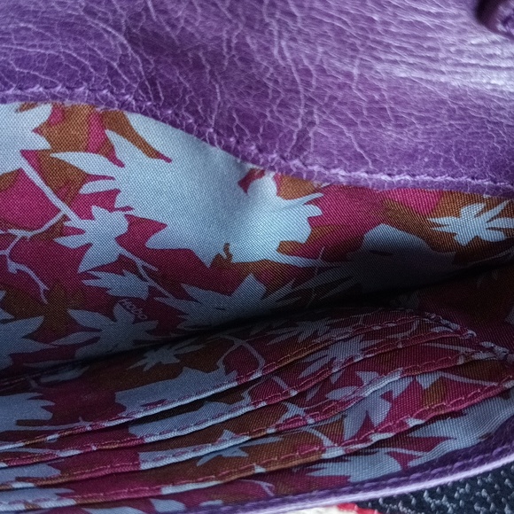 Hobo leather Wristlet/Shoulder Bag - Picture 4 of 16